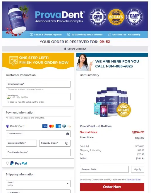 ProvaDent payment method